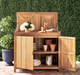 Frances Teak Storage Cabinet Outdoor kitchens FrontGate   