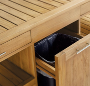 Frances Teak Buffet Outdoor kitchens FrontGate   