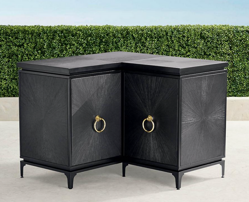 Luca Outdoor Kitchen Cabinet with Single Door Outdoor kitchens FrontGate   