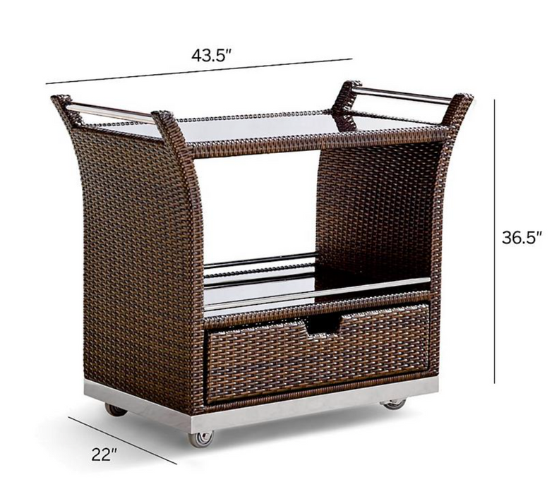 Ultimate Serving Cart Outdoor kitchens FrontGate   