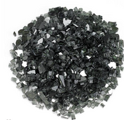 Decorative Fireglass 1/4-inch fire pit FrontGate Black Reflective  