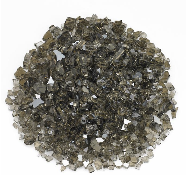 Decorative Fireglass 1/4-inch fire pit FrontGate Bronze Reflective  