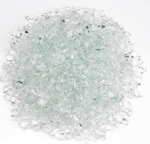 Decorative Fireglass 1/4-inch fire pit FrontGate Clear  