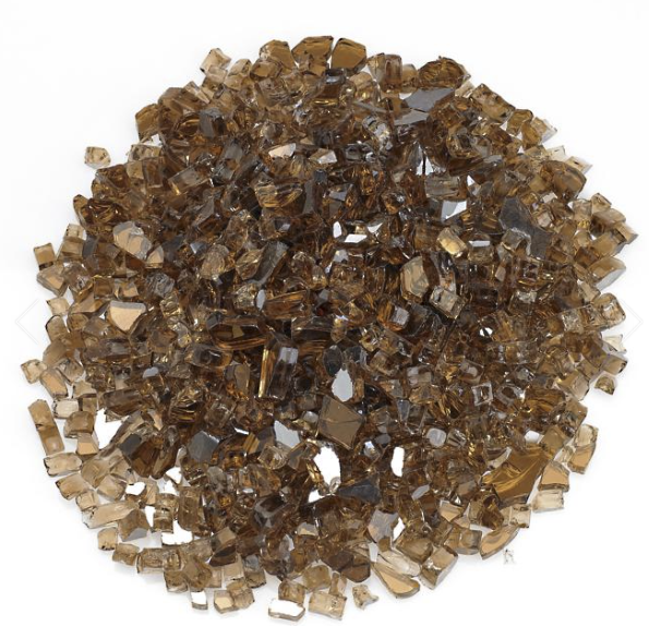 Decorative Fireglass 1/4-inch fire pit FrontGate Copper Reflective  