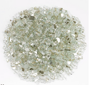 Decorative Fireglass 1/4-inch fire pit FrontGate Platinum Reflective  