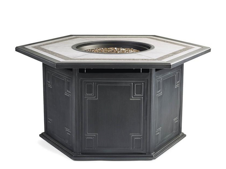 Murano Custom Gas Fire Table + Fire Lid + Cover fire pit FrontGate   