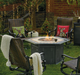 Cypris Custom Gas Fire Table + Fire Lid + Cover fire pit FrontGate   