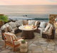 Pasadena Stone Top Fire Table + Cover fire pit FrontGate   
