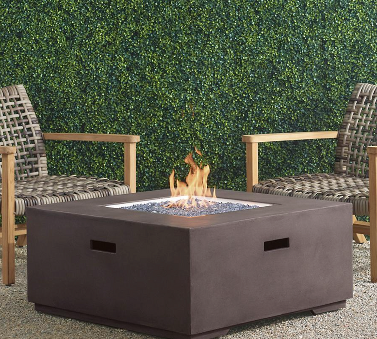Cortina Fire Table in Gray + Cover fire pit FrontGate   