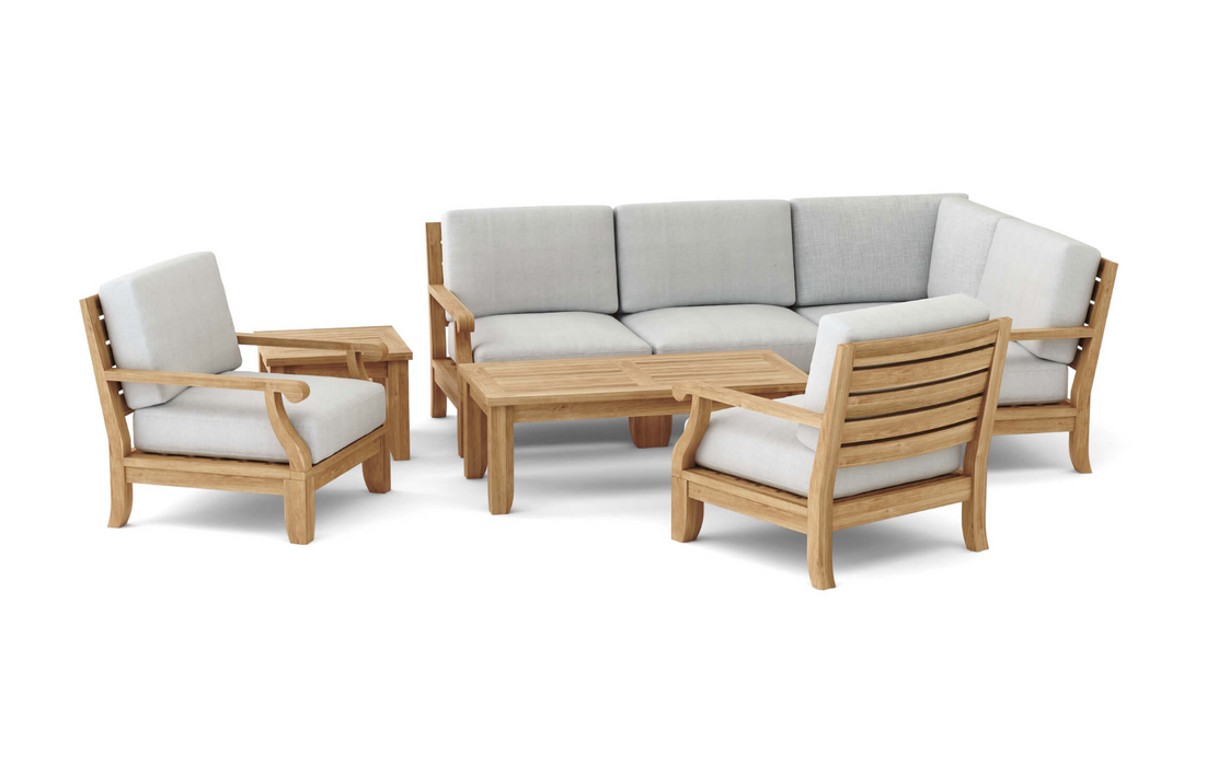 Riviera Luxe 7-Pieces Modular Deep Seating Set-93 outdoor funiture Anderson   