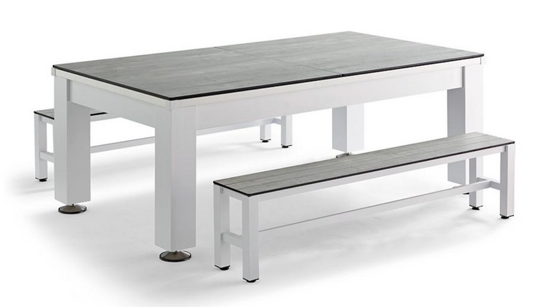 Esterno Outdoor Pool Table Benches, Set of Two Outdoor Games FrontGate   