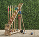 Atticus Croquet Set with Stand Outdoor Games FrontGate   