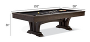 Dax Pool Table Outdoor Games FrontGate   