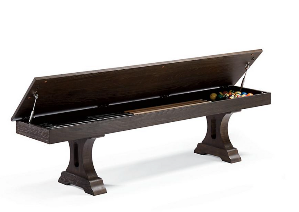 Dax Pool Table Bench Outdoor Games FrontGate   