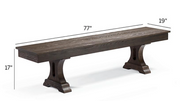 Dax Pool Table Bench Outdoor Games FrontGate   