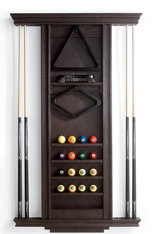 Dax Pool Table Wall Rack Outdoor Games FrontGate   