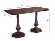 Hunter Rectangular Bar Table Outdoor Games FrontGate   