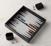 Leather Box Backgammon Set Outdoor Games FrontGate   