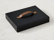 Leather Box Mahjong Set Outdoor Games FrontGate   