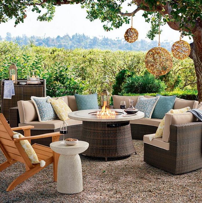 Pasadena II 5-pc. Modular Sofa Set in Bronze Finish outdoor seating Frontgate   