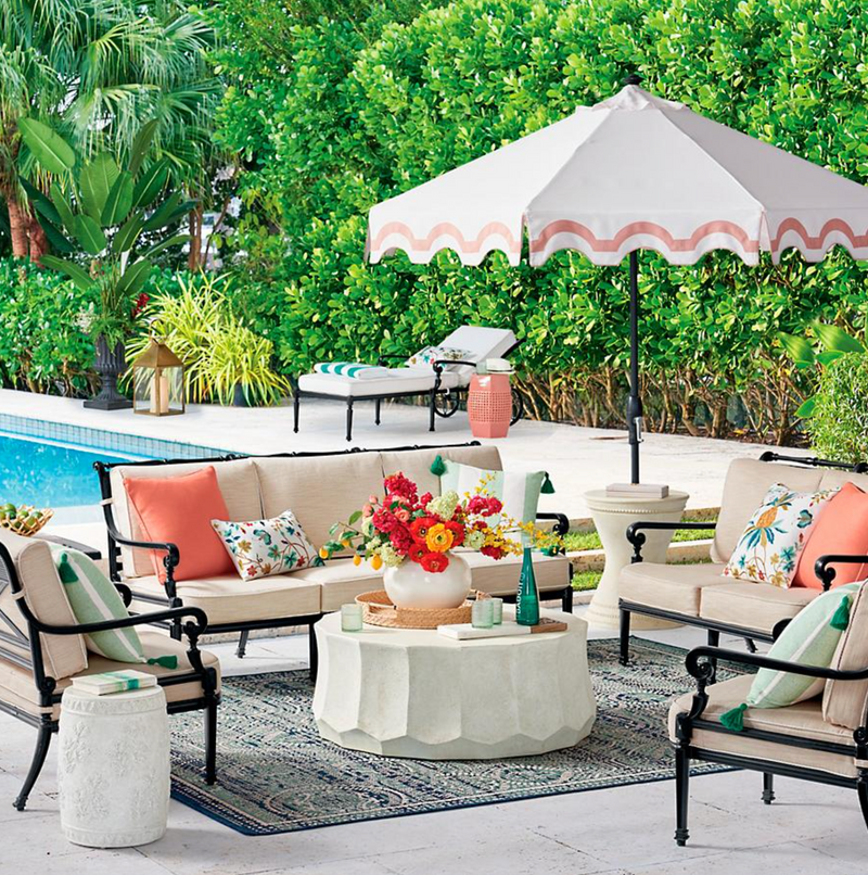 Carlisle 3-pc. Sofa Set in Onyx Finish outdoor seating Frontgate   