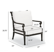 Carlisle 3-pc. Sofa Set in Onyx Finish outdoor seating Frontgate   