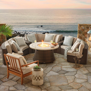 Pasadena II 4-pc. Modular Sofa Set in Bronze Finish outdoor seating Frontgate   
