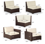 Palermo 5-pc. Modular Set in Bronze Finish outdoor seating Frontgate   