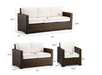 Small Palermo 3-pc. Sofa Set in Bronze Finish outdoor seating Frontgate   