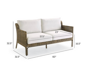 Seton 3-pc. Loveseat Set outdoor seating Frontgate   