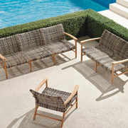 Isola 3-pc. Sofa Set in Natural Finish outdoor seating Frontgate   