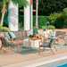 Isola 3-pc. Sofa Set in Natural Finish outdoor seating Frontgate   