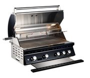 Bonfire Built-In 4 Burner Black +Cover+Rotisserie + Lifetime Warranty BBQ GRILL Bonfire Barbecue grills   