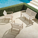 Isola 3-pc. Loveseat Set in Weathered Finish outdoor seating Frontgate   