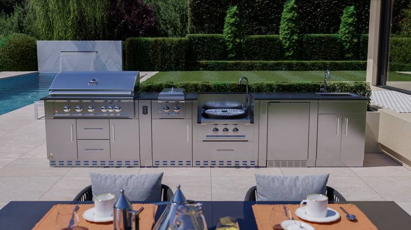 HILL COUNTRY 13’-6" Expansive Island Package BBQ GRILL SunStone Barbecue Grills HILL COUNTRY 13’-6" Expansive Island Package  - LPG  