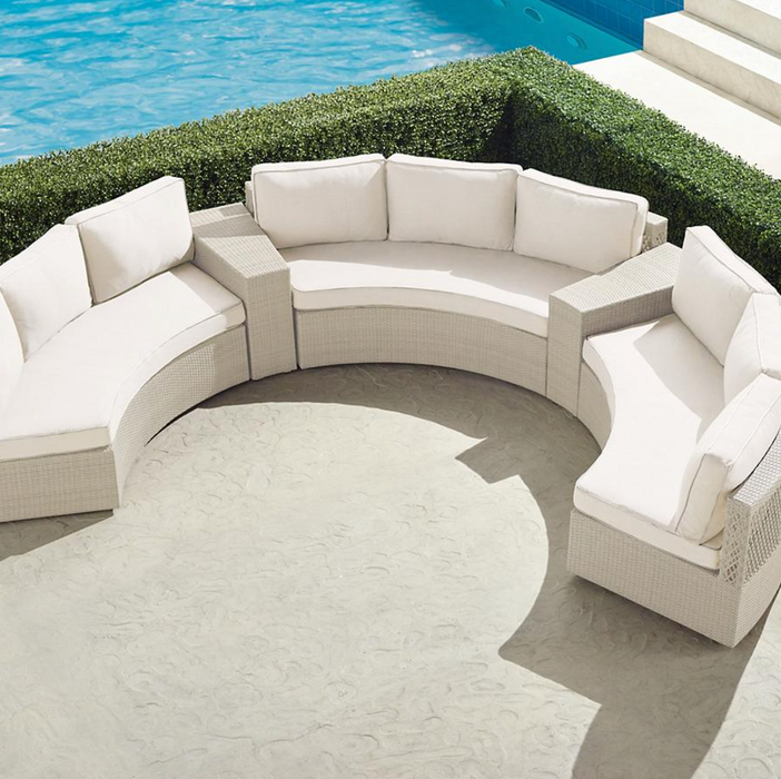 Pasadena II 5-pc. Modular Sofa Set in Ivory Finish