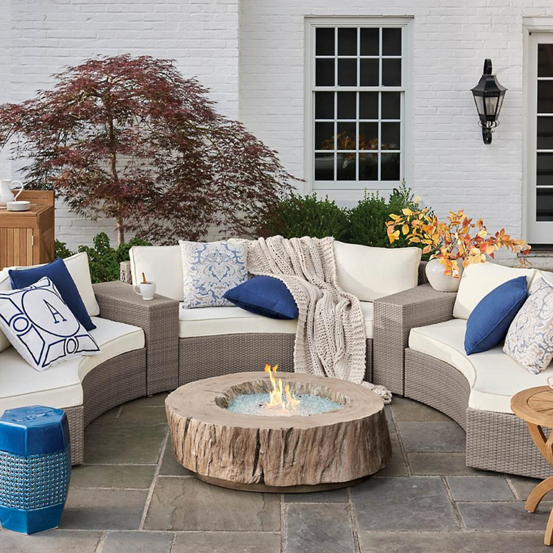 Pasadena II 4-pc. Modular Sofa Set in Dove Finish