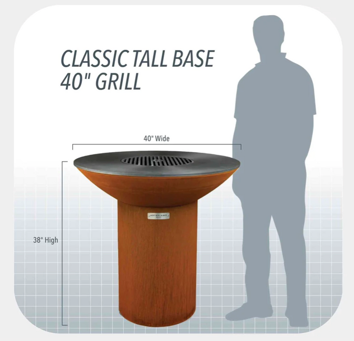 The Arteflame Classic 40" grill with tall round base