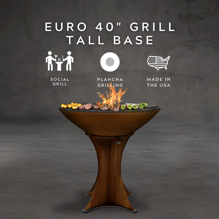 The Arteflame Classic 40" Tall Euro Base Chef Max Bundle + 5 accessories