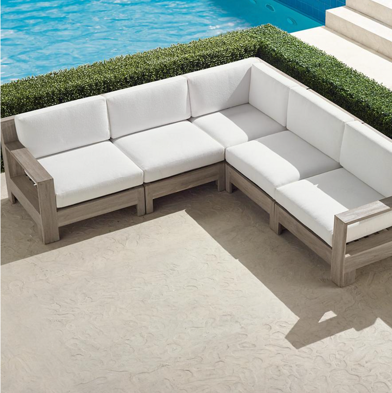 St. Kitts 5-pc. Modular Set in Weathered Teak