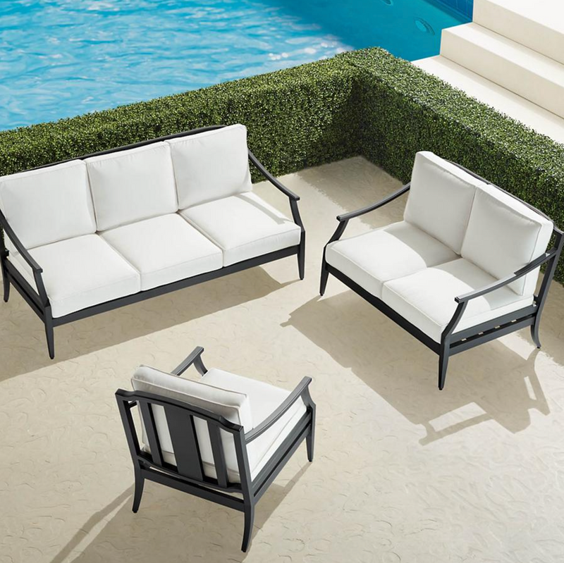 Trelon 3-pc. Aluminum Sofa Set