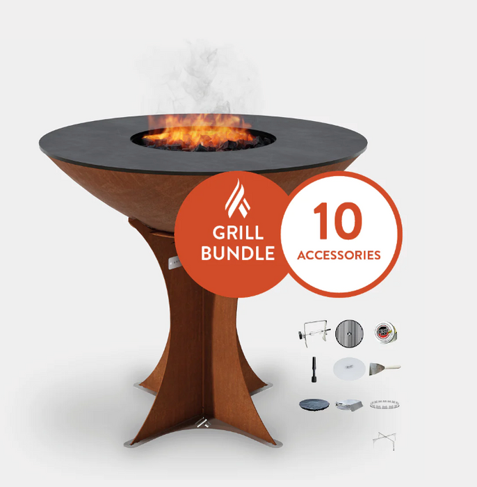 The Arteflame Classic 40" Tall Euro Base Chef Max Bundle + 10 accessories