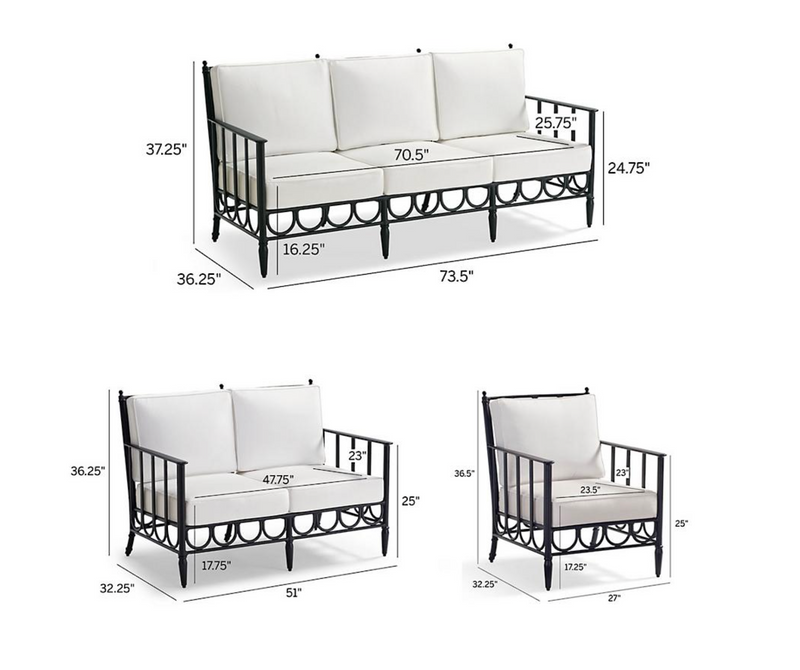 Lucien 3-pc. Sofa Set
