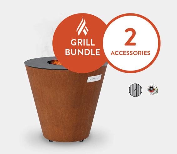 The Arteflame One Series 20" Grill Chef Max Bundle + 2 accessories