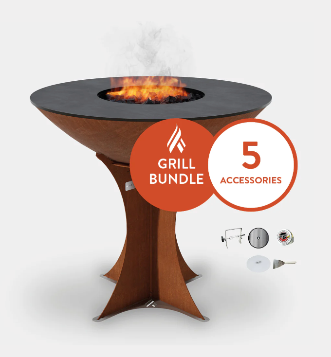 The Arteflame Classic 20" Tall Euro Base Chef Max Bundle + 5 accessories