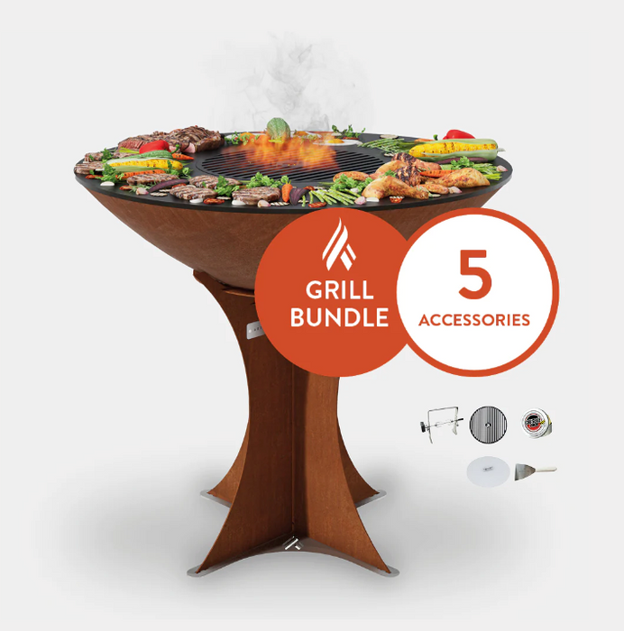 The Arteflame Classic 20" Tall Euro Base Chef Max Bundle + 5 accessories