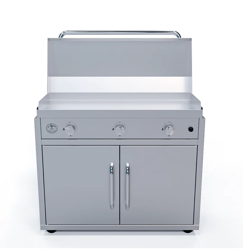 The Big Texan 3 Burner Gas + Lid + Cart