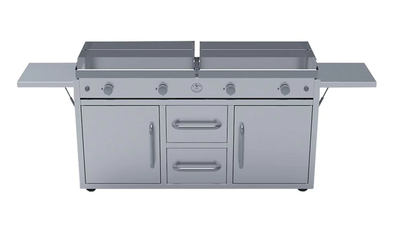 The Grand Texan 4 Burner Gas + Lid + Cart