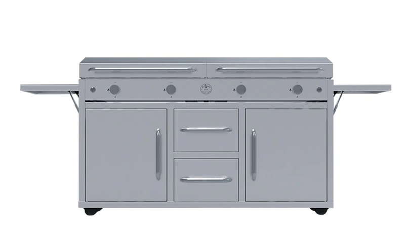 The Grand Texan 4 Burner Gas + Lid + Cart