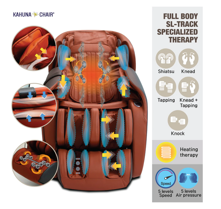 Kahuna LM-7000 Massage Chair - Orange